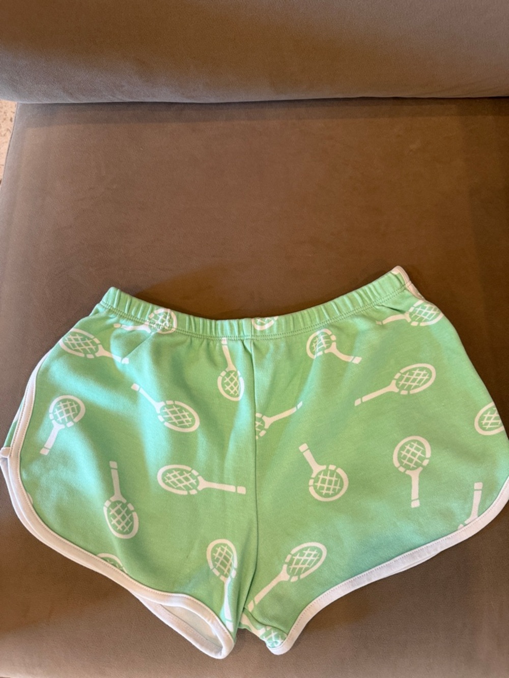 Beaufort Bonnet Mint Green Tennis-Print Kid's Shorts